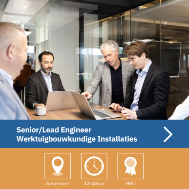 Senior Engineer Werktuigbouwkundige Installaties