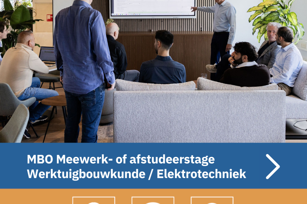 MBO Meewerk-/afstudeerstage Elektrotechniek/Werktuigbouwkunde